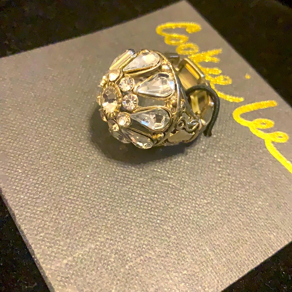 Cookie Lee Crystal Stretch Ring